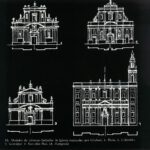 13 Modelos de diversas fachadas de iglesias realizadas por Gilabert. l. Turís. 2. L' Alcudia. 3. Gestalgar. 4. Escuelas Pías. Arturo Zaragozá