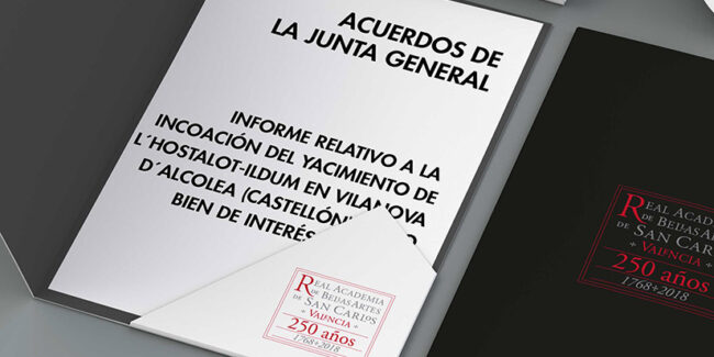 Informe relativo a la incoación del yacimiento de L´Hostalot-Ildum en Vilanova d´Alcolea (Castellón) como Bien de Interés Cultural