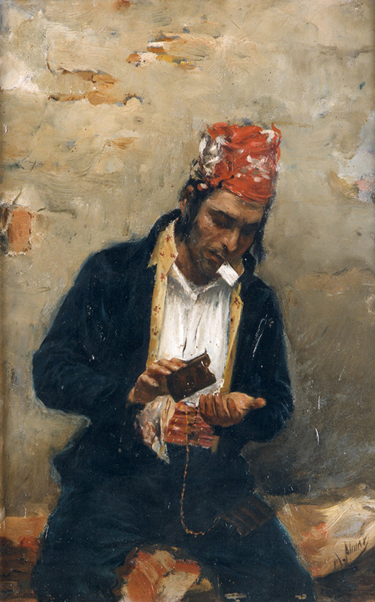 Fent cigarro (1890) de Arturo Almar Alió