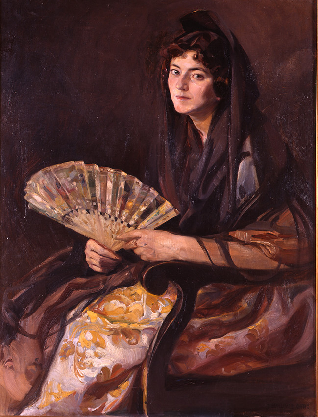 Retrato con mantilla. Carmen la clavariesa (1913) de José Benlliure Ortiz