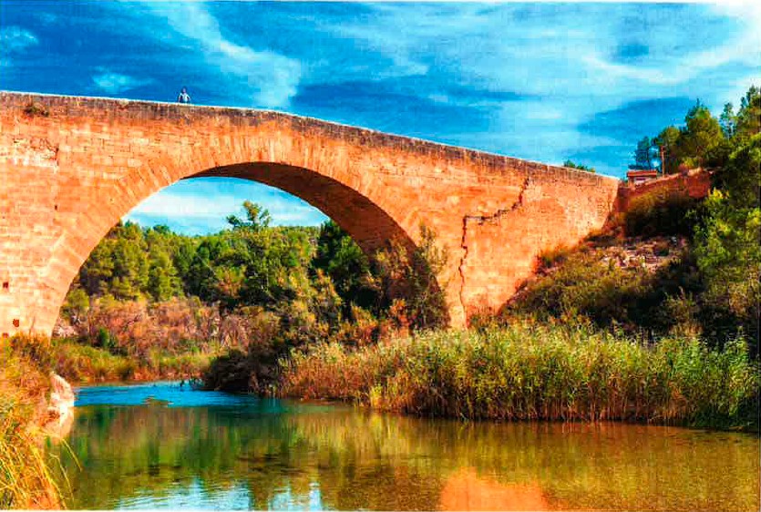 Puente de Vadocañas, Venta del Moro (Valencia)-Iniesta (Cuenca). 