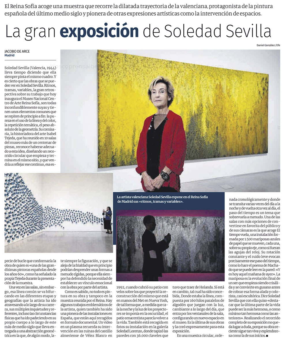 La gran exposición de Soledad Sevilla