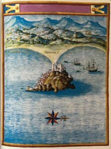 Peñíscola. El atlas del Rey Planeta. Descripción de España y de las costas y puertos de sus reinos. Pedro Texeira. 1622-1634