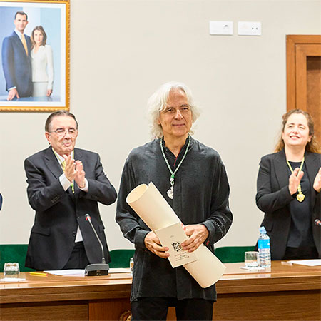 El saxofonista Perico Sambeat, miembro de la Real Academia de Bellas Artes de San Carlos